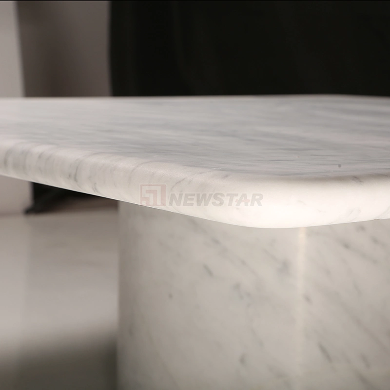 Modern Marble Living Room Furniture Coffee Table Natural Travertine Dining Table Marble Carrara White Coffee Table