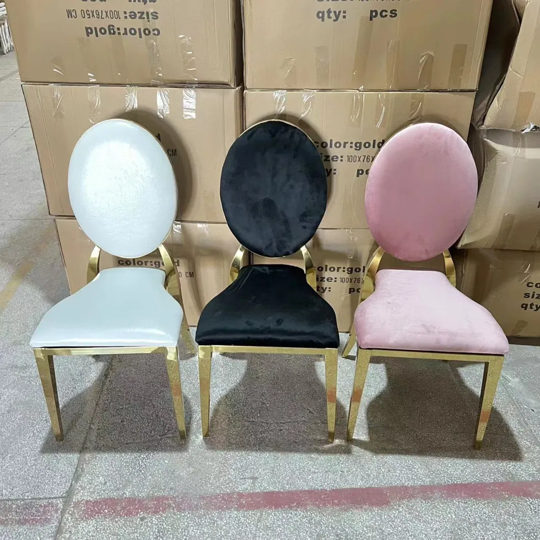 Sawa Gold Stainless Steel Wedding Chair for Banquet Event Hotel